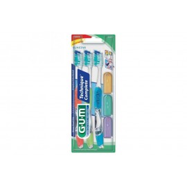 Cepillo Dental GUM TECHNI Con 3 piezas y 3...