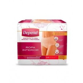 Depend Ropa Interior Mujer Mediano Talla...