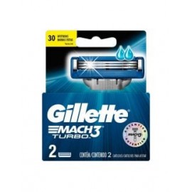 Hoja Gillette Mach 3 Turbo Caja Con 2...