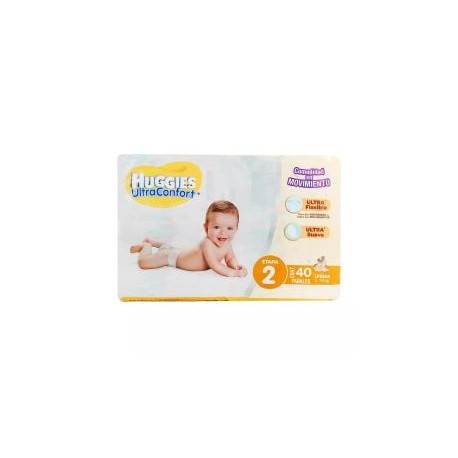 Pañales Huggies UltraConfort Unisex Etapa...