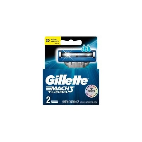 Hoja Gillette Mach 3 Turbo Caja Con 2...