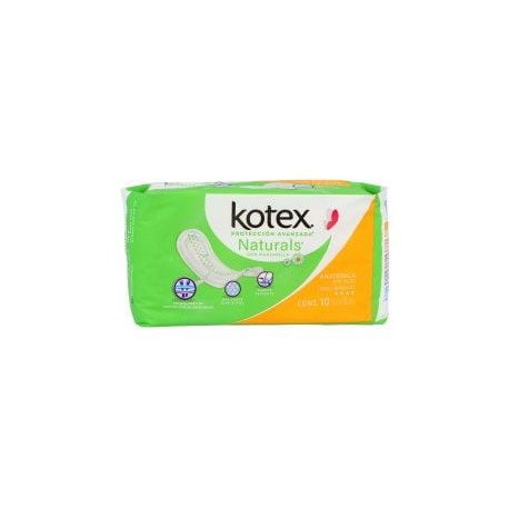 Kotex Natural Manzanilla Paquete Con 10...