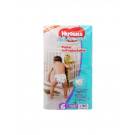 Pañales Unisex Huggies All Around Etapa 6...