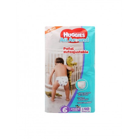 Pañales Unisex Huggies All Around Etapa 6...