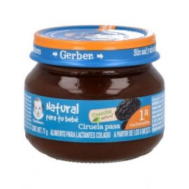 GERBER SABOR A CIRUELA PASA FRASCO CON 71 G