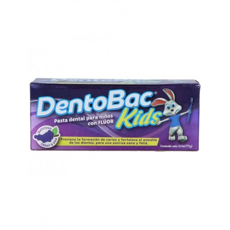 Crema Dental Dentobac Kids Tubo Con 60 mL